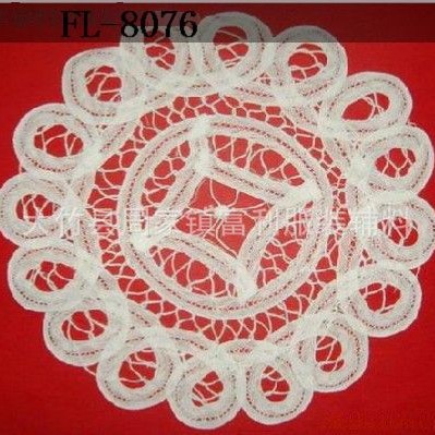 仿手工产品染色棉线花边刺绣花边睫毛花边水溶花边手摇领花DIY