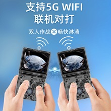 掌上游戏机AMPOWN RG35XXSP PSP折叠翻盖可无线联机对打游戏机