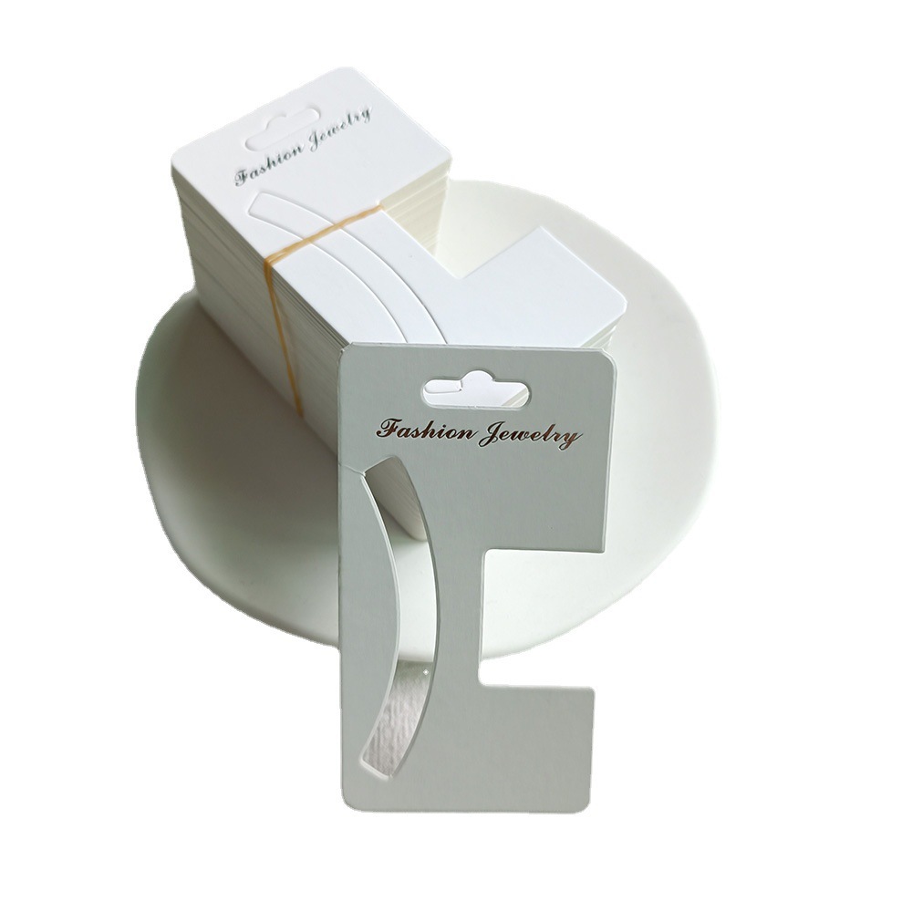 Tarjetas de embalaje de tamaño múltiple gran clip de tiburón joyería tarjeta blanca coreana impresa clip de cabello fábrica de papel al por mayor image 6