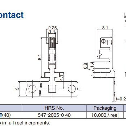 MDF51-24SCF �������� 24AWG ����   HRS���ݿ��