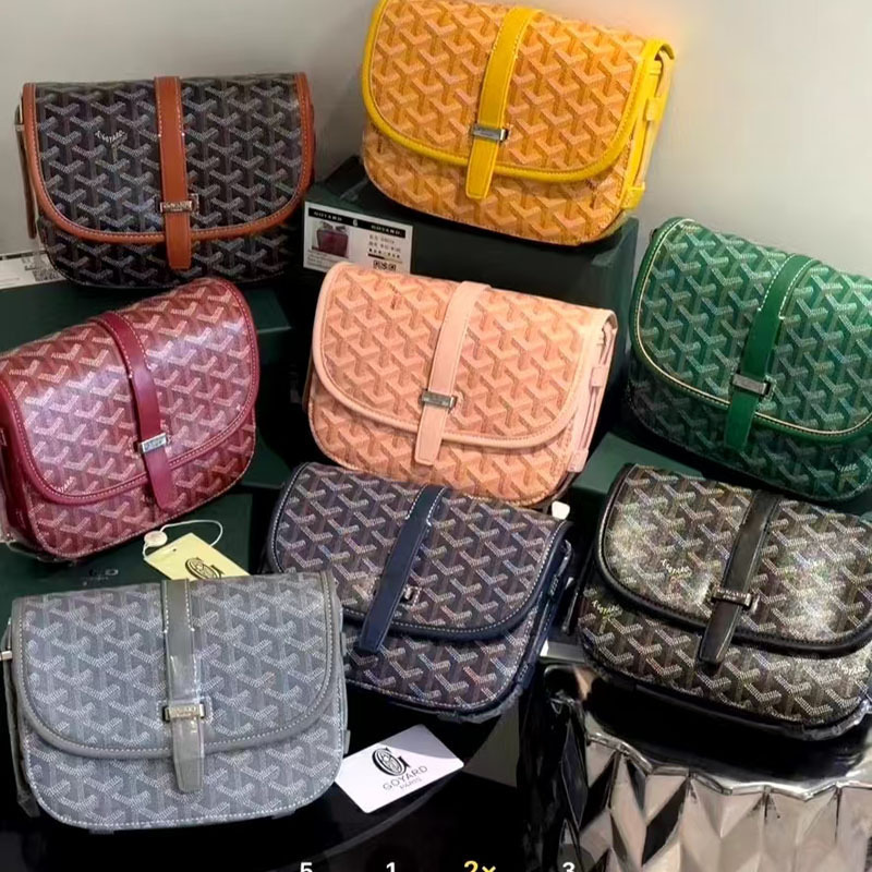 In-Stock Goyard Saddle Bag Dog Tooth Elegant Messenger Bag Shoulder Crossbody Women's Bag Printed Simple