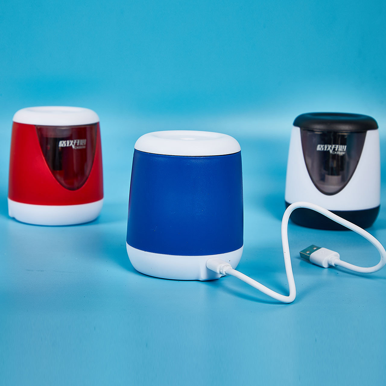 Sacapuntas eléctrico batería de litio Sacapuntas de lápiz automático fuente de alimentación de la batería sacapuntas Sacapuntas de lápiz fuente de alimentación doble sacapuntas cuchillo libre núcleo