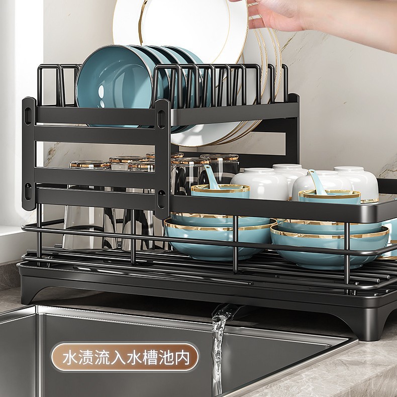 Estantes de cocina transfronterizos Suministros de almacenamiento multicapa Estante para platos Estante para drenaje doméstico Estante para almacenamiento pequeño Estante para platos