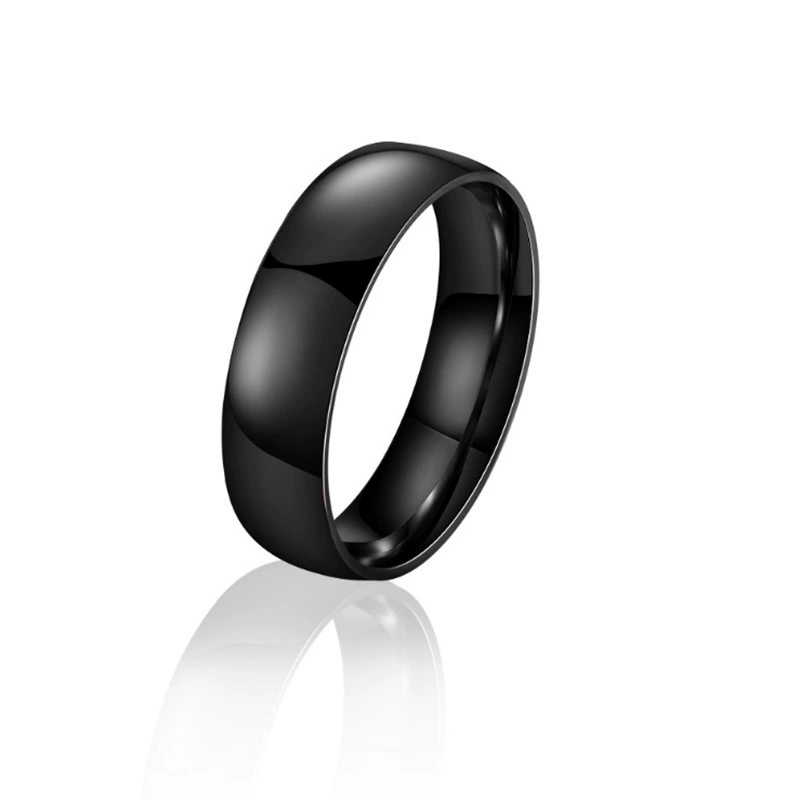 Трендовый универсальный аксессуар, глянцевое кольцо из нержавеющей стали для любимой, легкий роскошный стиль, европейский стиль