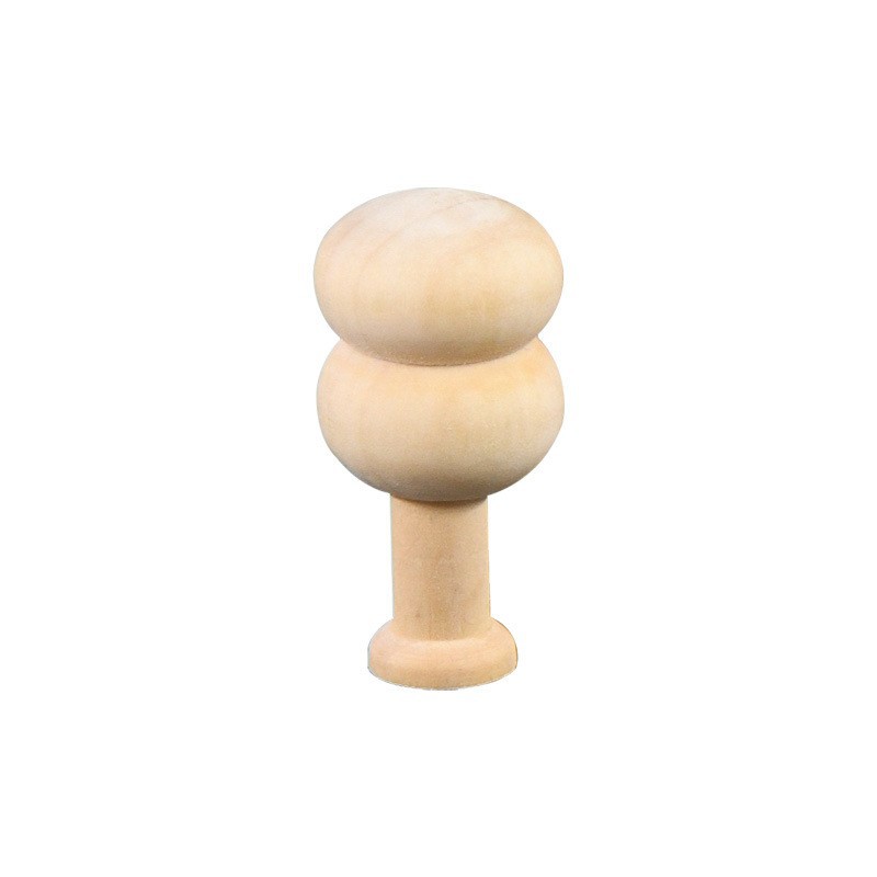 Nuevo producto bricolaje pintado a mano madera embrión fruta árbol de Navidad campana hongo casa se puede colorear regalo de vacaciones preescolar