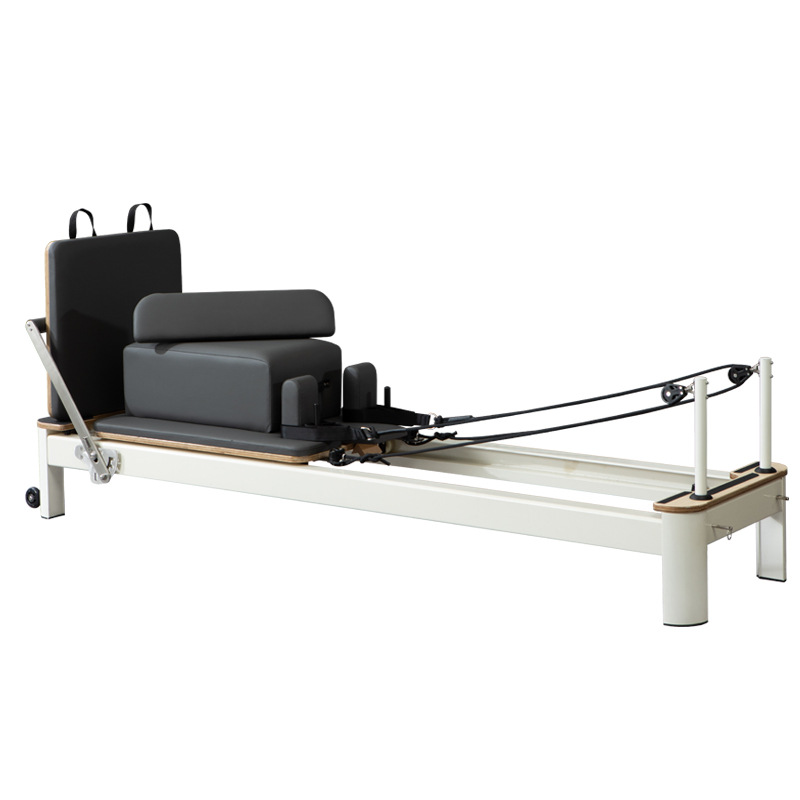 Maisheng Pilates cama núcleo de aleación de aluminio pequeña cama blanca equipo de la aptitud cama de yoga Pilates equipo multifuncional cama