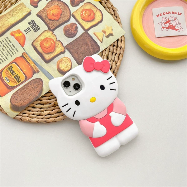 Pink coat and white skin KT cat