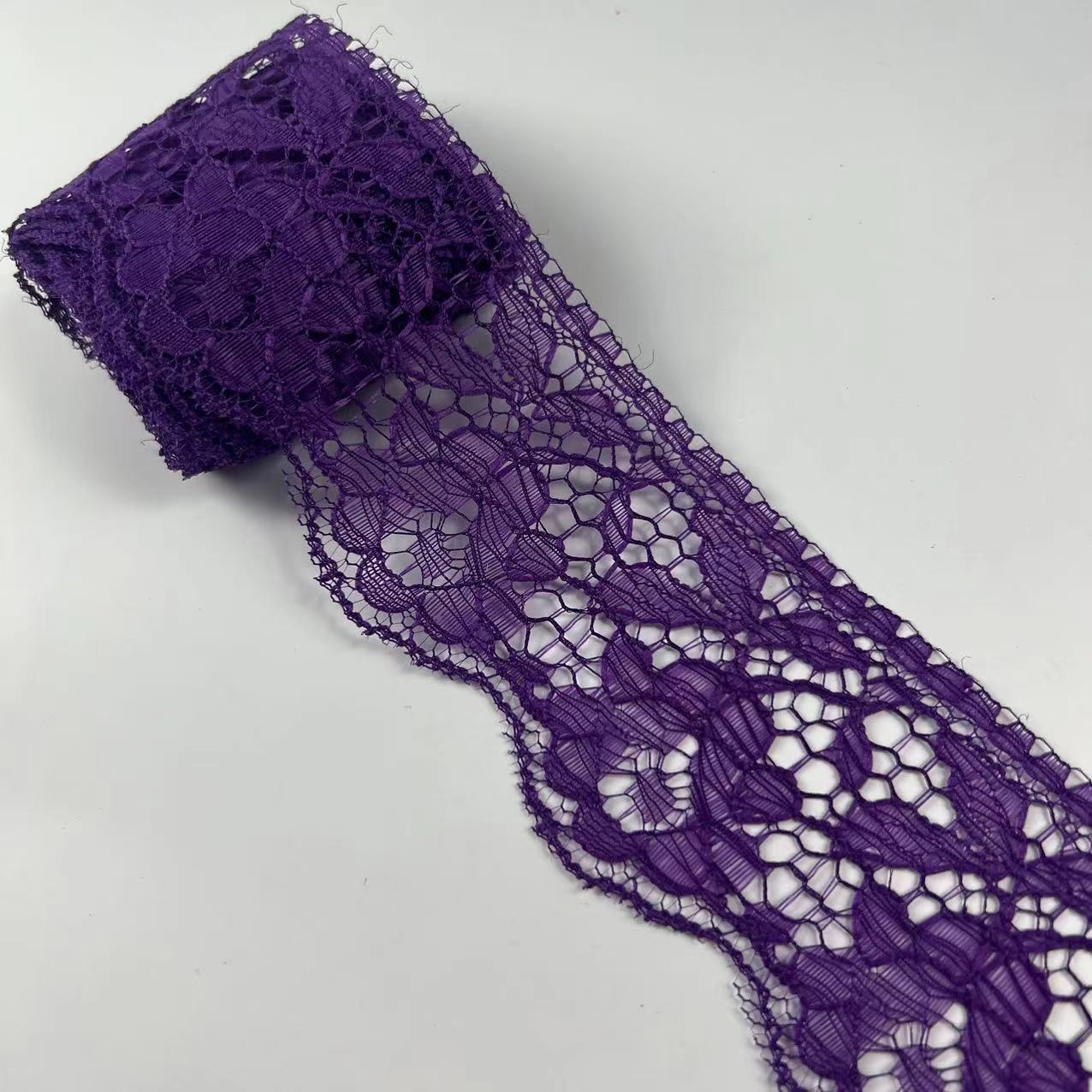 Suministro directo de fábrica 6cm encaje ropa textil para el hogar falda collar accesorios encaje color no elástico material de poliéster al por mayor