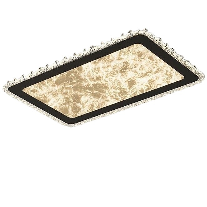 Lámpara de sala de estar ligero, lujo, estilo italiano de alta gama, lámpara principal de sala de estar minimalista, lámpara de techo rectangular, paquete de lámpara combinada para toda la casa