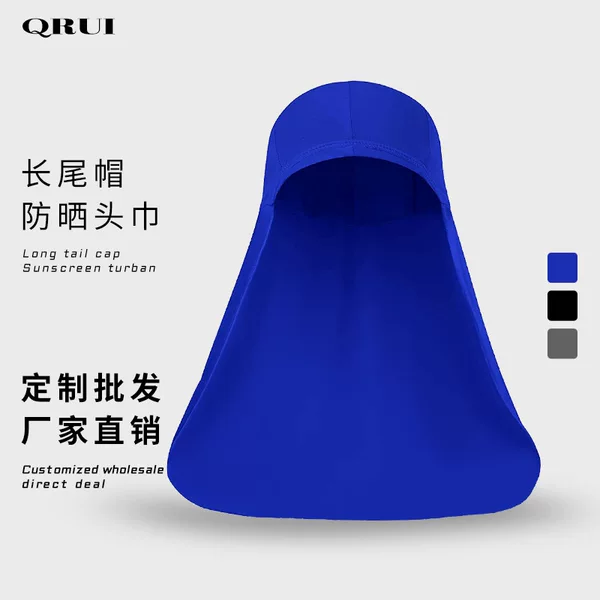 Summer outdoor riding long tail cap sun-proof headscarf cap sweat-absorbent quick-drying magic towel helmet reflective sunshade