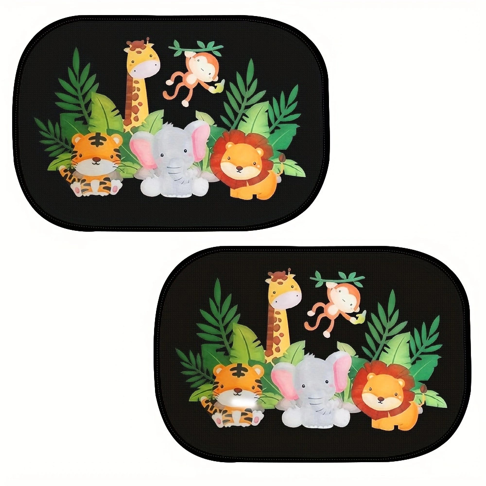 Children's Car Curtains, Sunshades, Magnetic Sunshade Curtains, Summer Baby Sun Protection and Heat Insulation Curtains, Cartoon Car Side Window Thick Sunshades