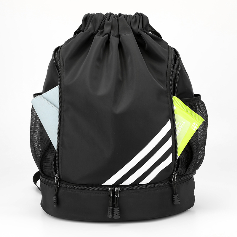 Cross-Border Drawstring Flap Pocket Pants Backpack 2024 New Basketball Backpack Wholesale Printable Logo Travel Fitness Bag