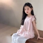 女童无袖气质立体娃娃衫