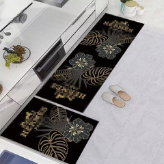 Cross-border exclusive trendy brand kitchen mat non-slip water-absorbent oil-absorbent home kitchen foot mat factory direct sale dropshipping one piece