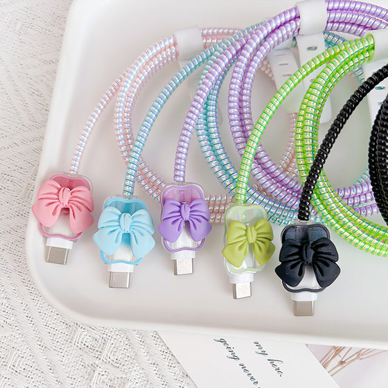 Wave Bow for British Apple 20W Folding Three Plug Charging Head Protective Cover TPU Transparent Soft Case