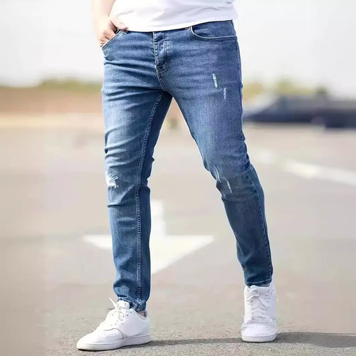 Cross-border selected quality goods Men's American stretch mini-jeans Amazon tight jeans for men