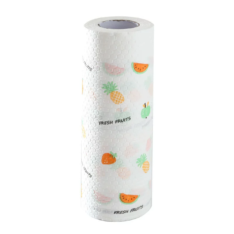 Disposable Kitchen Paper Towels, Extra Thick Food-Grade, Printed 20×20 & 25×25 cm, Packs/Rolls