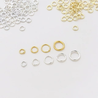 14k18k白金保色烧焊闭口单圈DIY手工饰品闭口圈手链项链配件材料