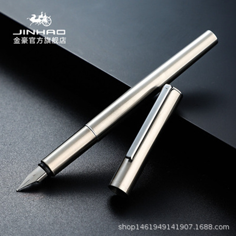 Jinhao 35 pluma de acero extremadamente negro metal adulto Oficina regalo para estudiantes y profesores al por mayor para la práctica de la caligrafía