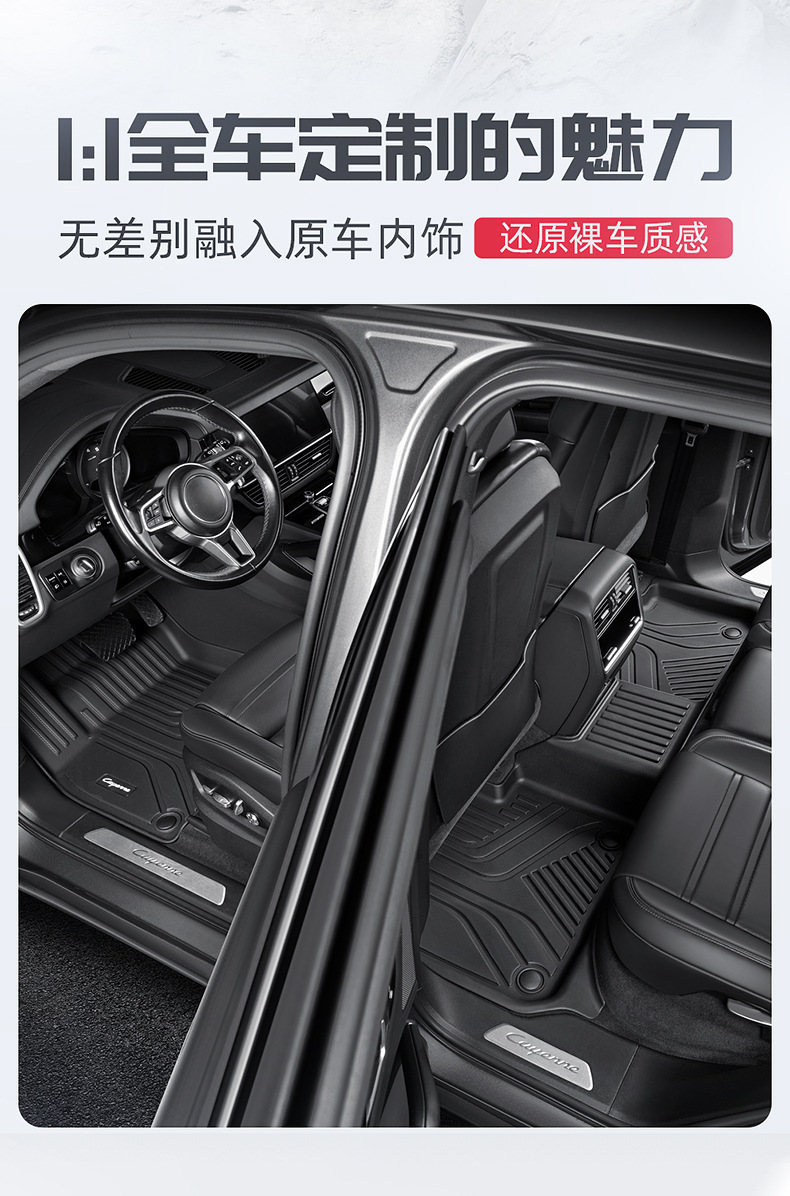 Cross-border wholesale tpe car floor mats fully enclosed waterproof dedicated to BMW Audi Volkswagen interior modification
