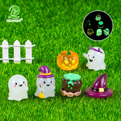 新型ハロウィーン夜光幽霊シリーズ微景観園芸樹脂小置物カボチャ幽霊鬼節部品