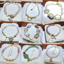 天然珍珠耳饰;耳钉;珍珠首饰套装