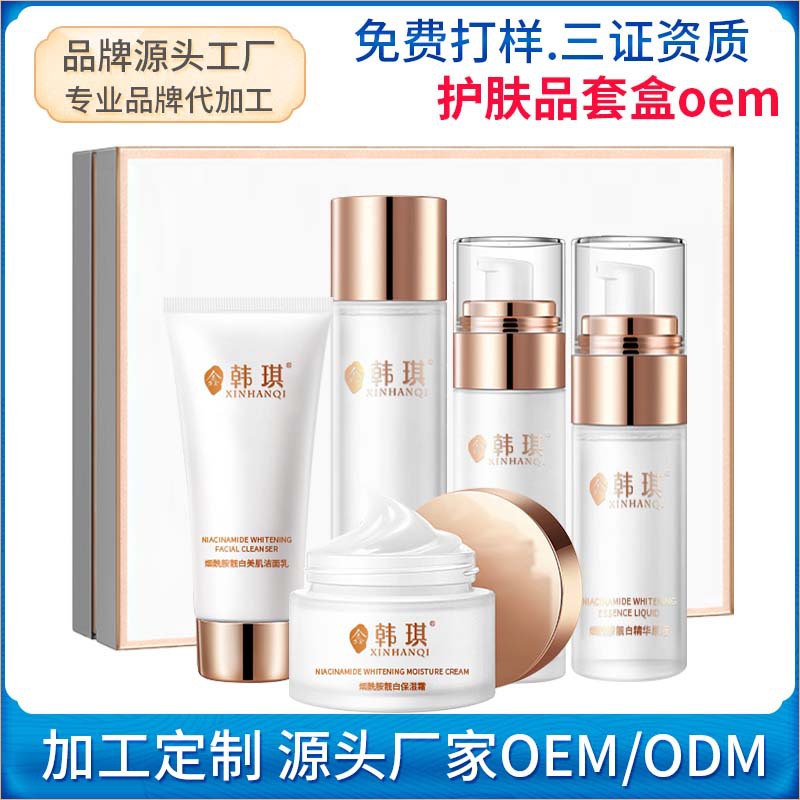 Nicotinamide Skin care products suit Replenish water face Essence skin whitening Body Skin care Cosmetics Set box oem Processing