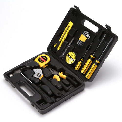 New 16-piece household combination tool set portable hammer and wrench combination tool box 8016-1