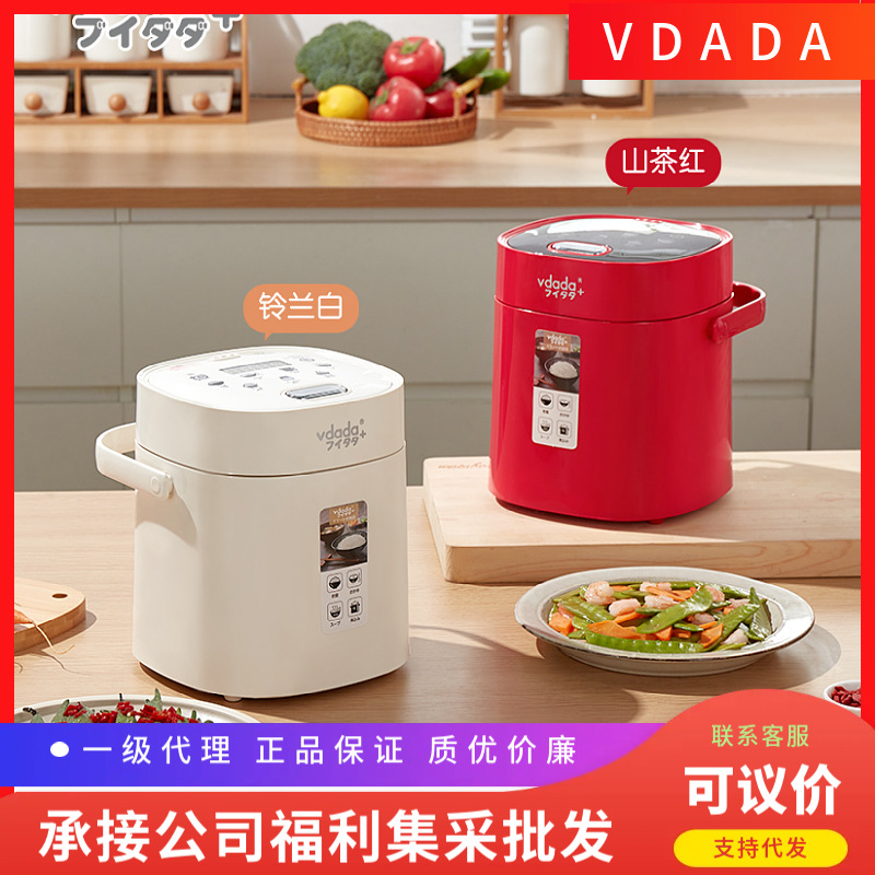 Japanese Vdada Mini Rice Cooker for 1 Person, Small Smart Extra Small Multi-Functional Single Person Ultra-Small Rice Cooker