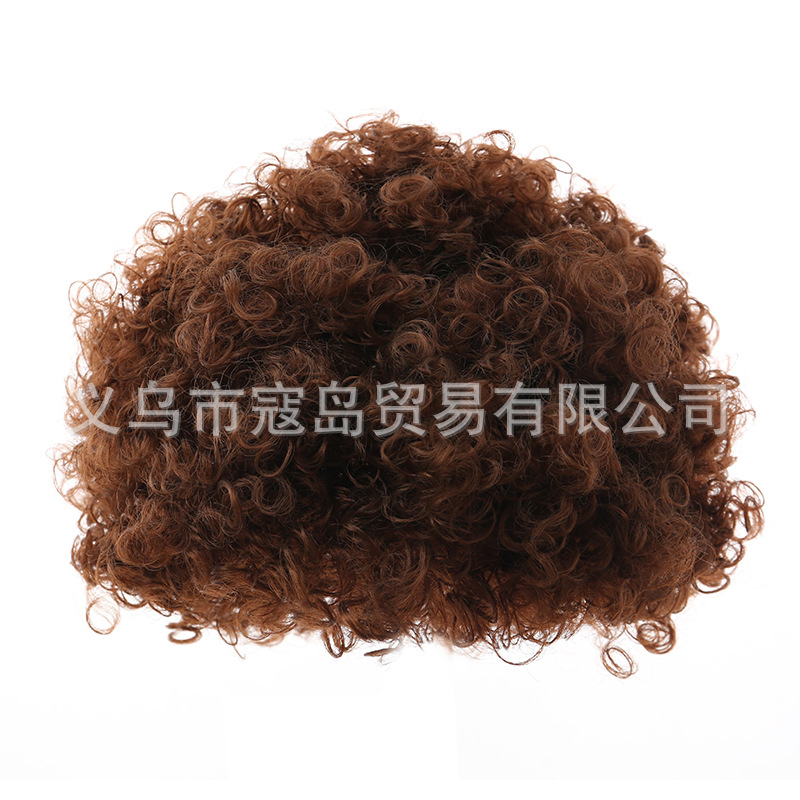 Peluca retro multicolor para Halloween discoteca cosplay y fiestas