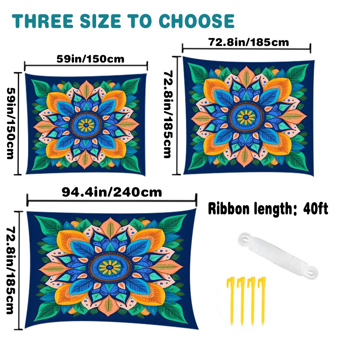 Cross-border camping sunshade tent - camping tarpaulin picnic ground cover. Portable outdoor camping tent