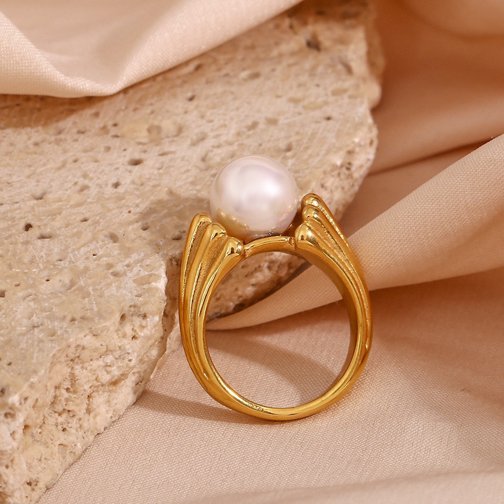 20g Weight PVD Coated Gold Plating Process Zircon Inlay Material Rings Classification 6, 7, 8 Ring Size 1 Piece Quantity Holiday, Daily Occasion 304 Stainless Steel Material Geometric Pattern Women's Gender Plating Design Lady Style Wholesale Jewelry Lady Geometric 304 Stainless Steel Zircon PVD Coated Plating Rings 4