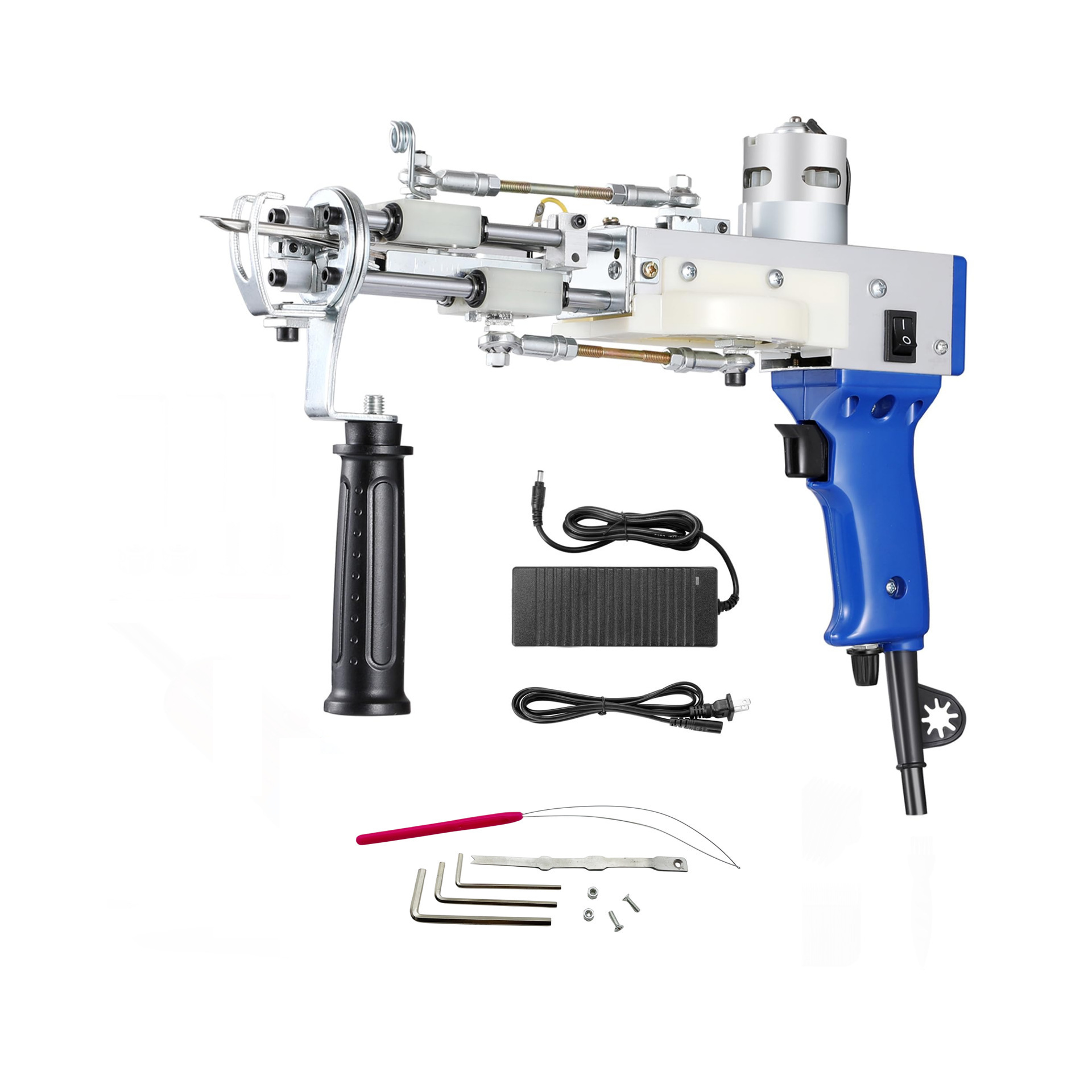 Pistola de Tufting Eléctrica 2 en 1 Portátil para Tejer Alfombras