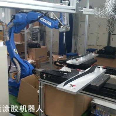 机器人涂胶系统深隆STT5112汽车玻璃涂胶机器人 全自动喷涂生产线