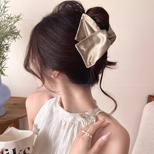 Grid Triangle Grab Clip Women 2025 New Advanced Nape High Beauty Shark Clip Spring Summer Hair Accessory