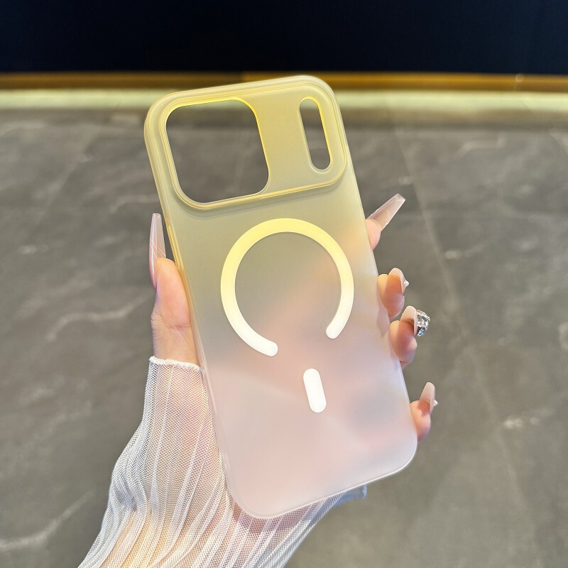 适用iPhone17PROMAX手机壳渐变冰雾磁吸苹果17磨砂PC防摔保护套16|undefined