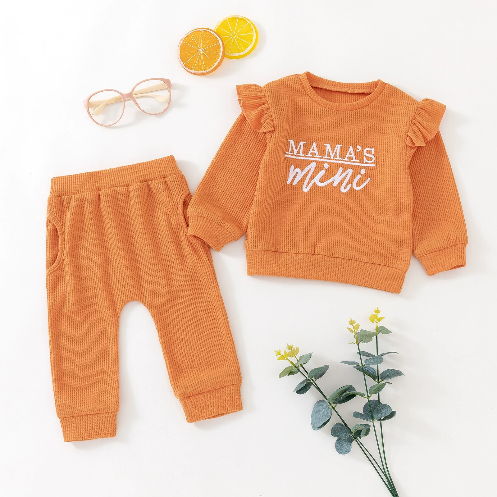 Набор для младенцев и малышей Mama's MINI MINI Faf, летающие рукава, длинный рукав, длинные брюки, модель E453K
