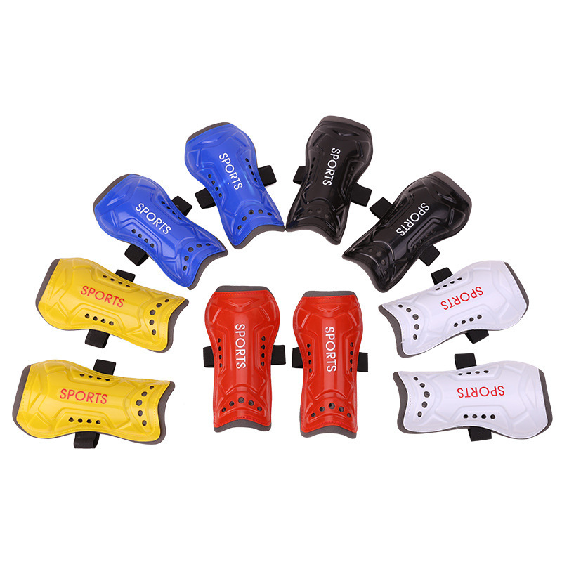 Thickened, breathable soccer shin guards, calf sleeves, and protective gear for outdoor sports and training, designed to prevent impacts and protect the feet; wholesale available