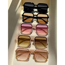Q 30692 Gradient square frame sunglasses ���䷽��̫����