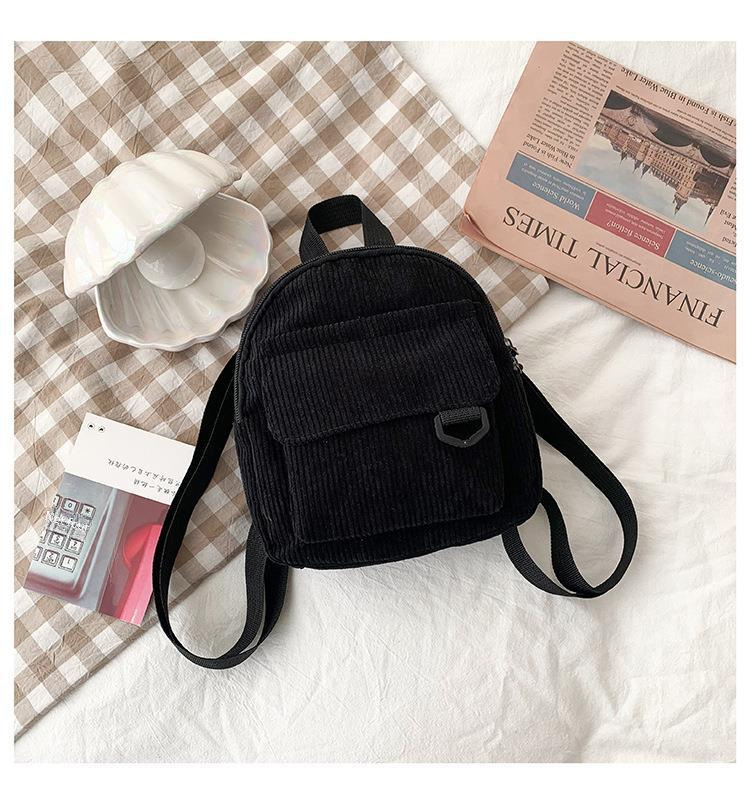 Damen Rucksack Im Vintage Look Aus Kord Für Schule Und Alltag_voghion.com