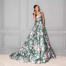 Jungle Princess floor-length dress丛林公主唯美拖地优雅连衣裙