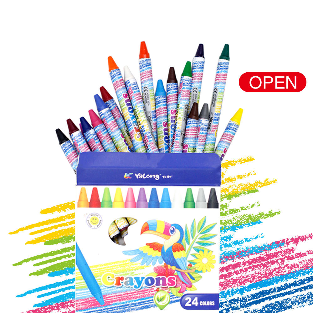 Set de Crayones Multicolor para Niños de Papel para Arte Escolar