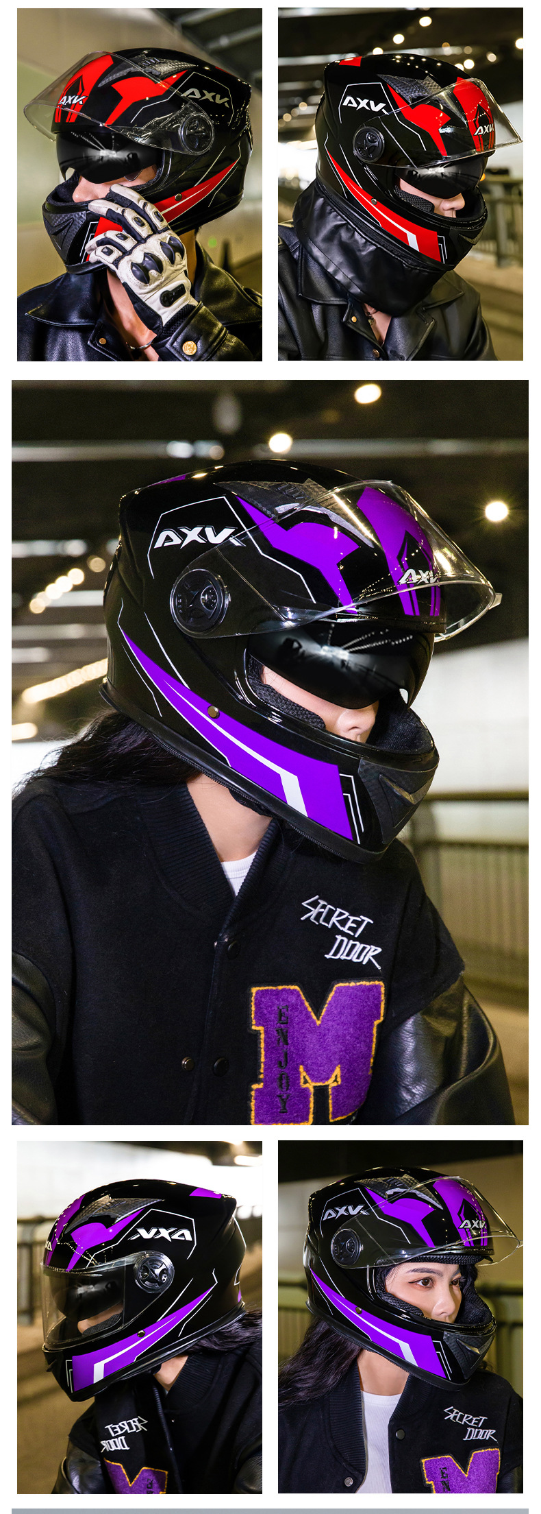 Cross-border 3C certified electric motorcycle helmet for men and women, A1 new national standard, winter warm motorcycle helmet for all-season riding