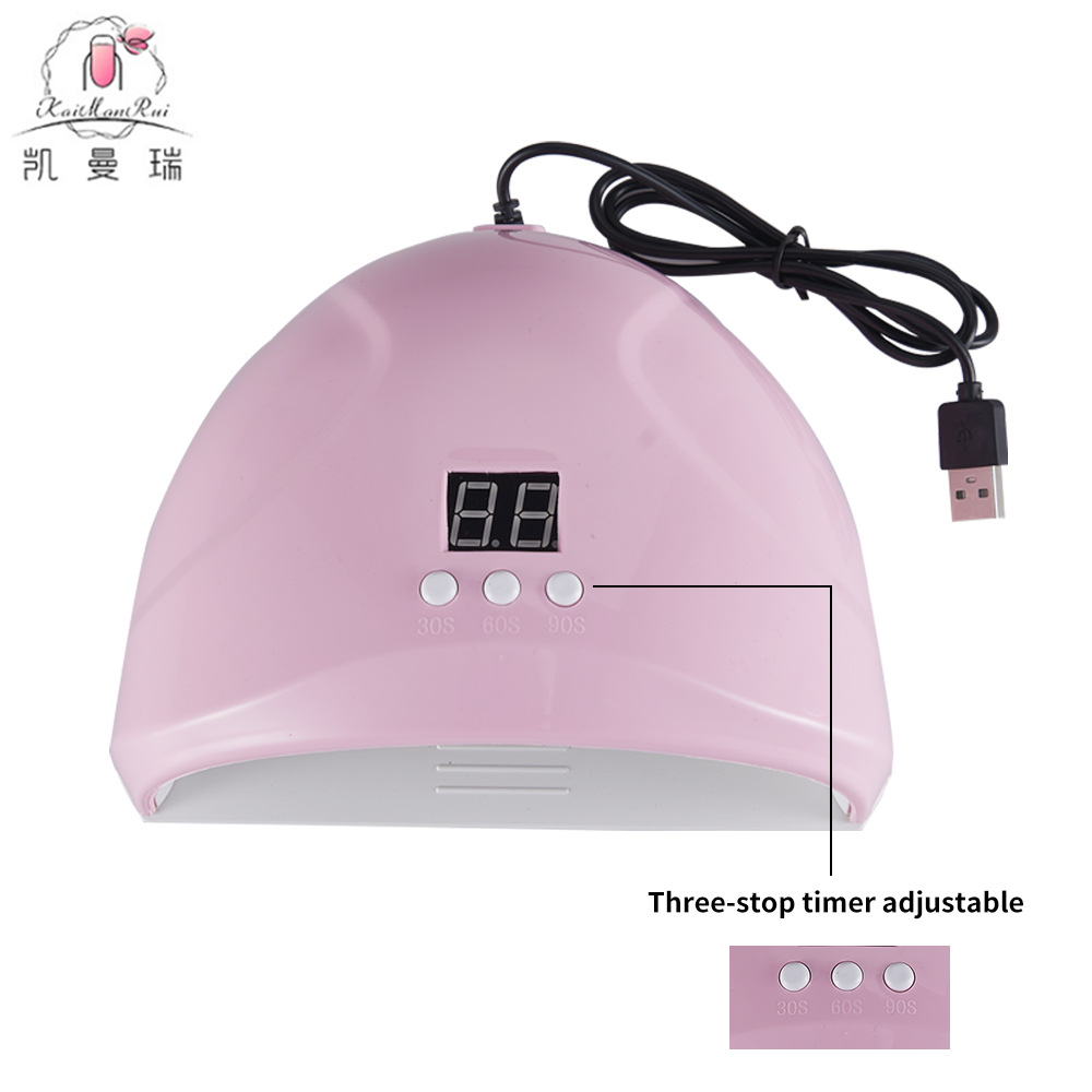Lámpara de uñas para principiantes, lámpara de fototerapia para uñas, secador de gel para esmalte de uñas con temporizador de tres niveles, lámpara de curado de uñas para salón de uñas para ventas transfronterizas.