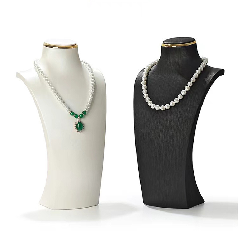 High-end jewelry store jewelry display stand jewelry live portrait neck model props pendant necklace display stand High-end jewelry store jewelry display stand jewelry live portrait neck model props pendant necklace display stand