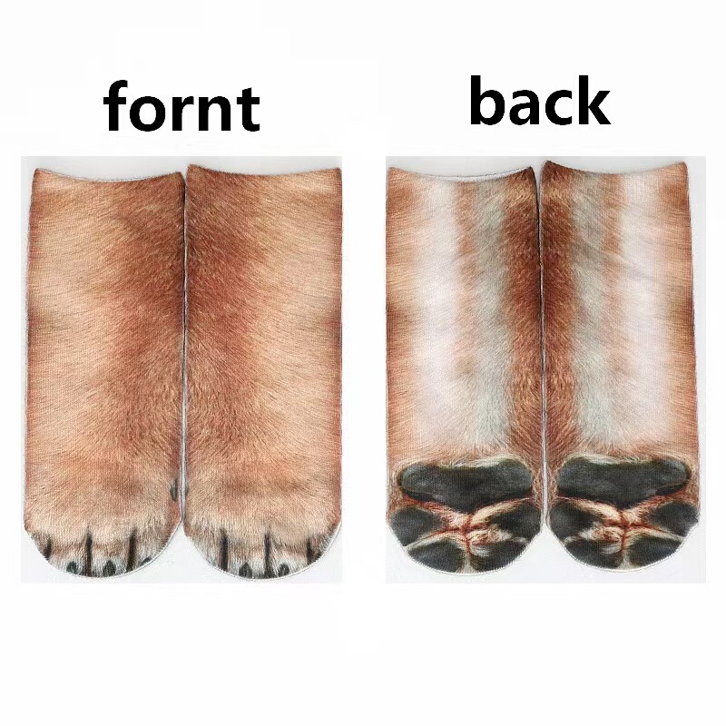 Cross-border chicken claw cat claw dog claw element material socks digital 3d printing socks sublimation AliExpress ebay