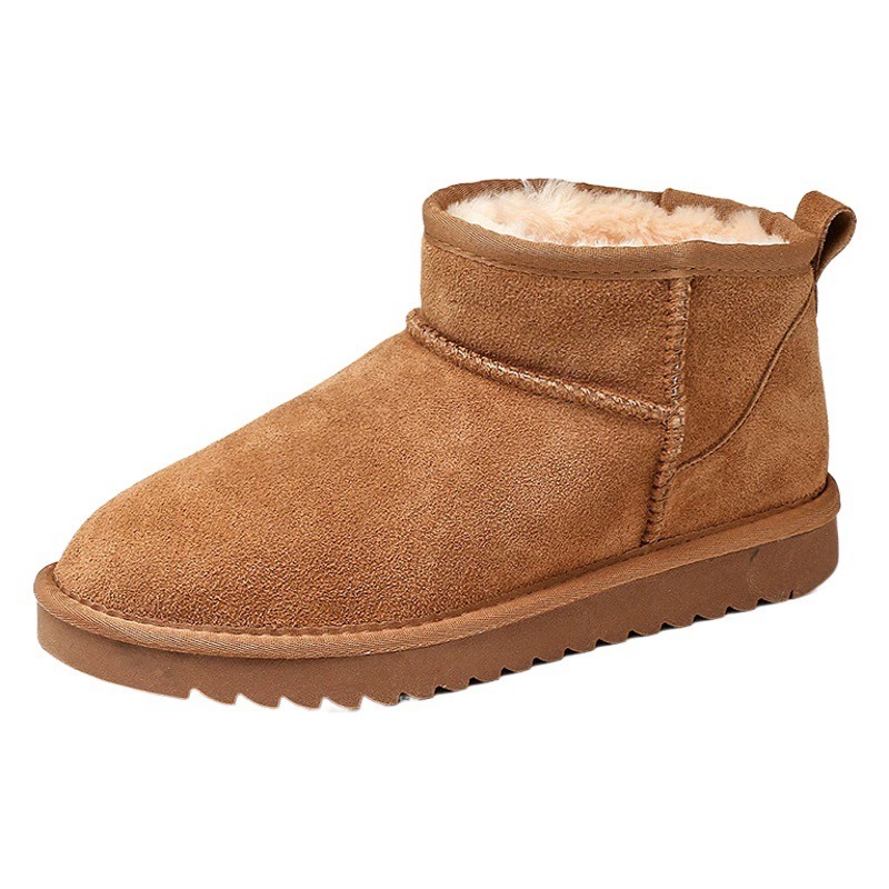 Основы рекомендует популярные новые зимние ботинки MINI для женщин, универсальные короткие ботинки на теплом меху, на флисовой подкладке, утолщающие и нескользящие.