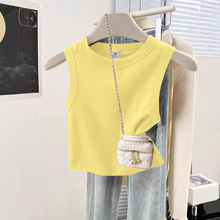 纯棉多巴胺穿搭显白小背心女2025夏季新款超好看辣妹外穿修身上衣