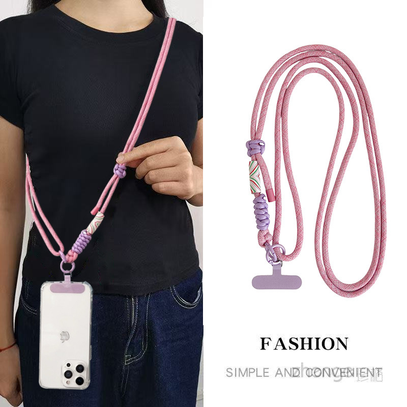 Universal Adjustable Crossbody Phone Strap with Traditional Chinese Style Cloud Design, New Versatile Women's Lanyard, Sturdy Universal Adjustable Crossbody Phone Strap with Traditional Chinese Style Cloud Design, New Versatile Women's Lanyard, Sturdy