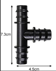 Kit de accesorios de riego Conector de tubería 16PE 16 Conector de enchufe Codo recto Interruptor de enchufe de tres vías